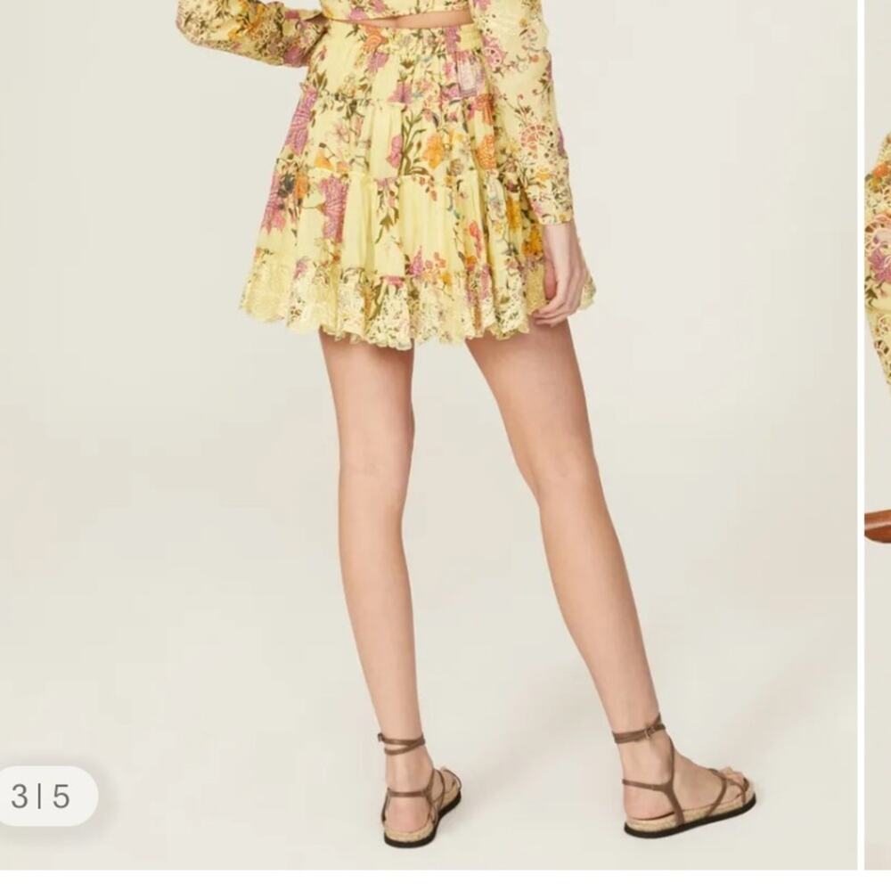 Hemant & Nandita Lyla Floral Skirt Size Medium - Picture 2 of 9